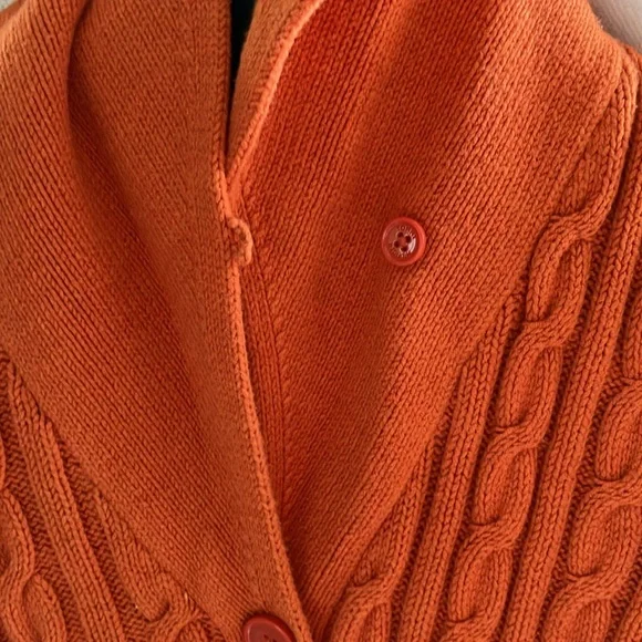 Tommy Hilfiger Men's Orange Sweater - Picture 6 of 6